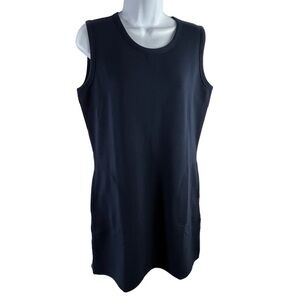 Lilac Bloom ladies navy blue knee length sleeveless dress size Medium NEW